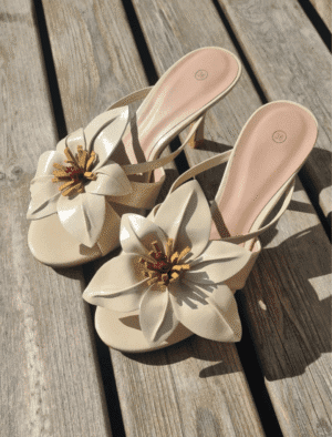 Bruna stiletter beige