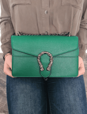 Grøn crossbody taske til kvinder