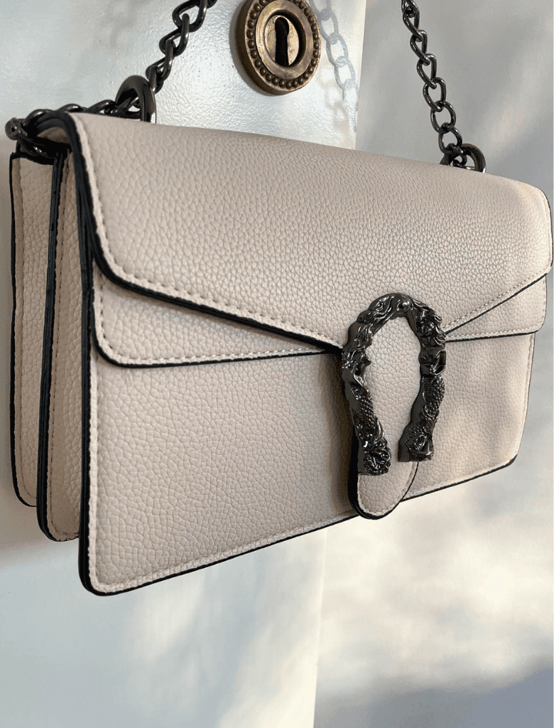 Jamila beige taske Flot beige farvet crossbody taske