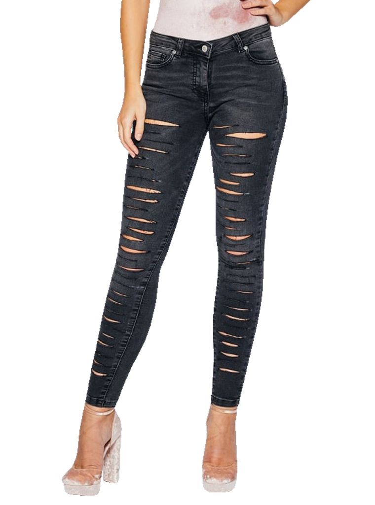 Byg op gavnlig appetit Billige jeans med huller til kvinder - Skal Ses!