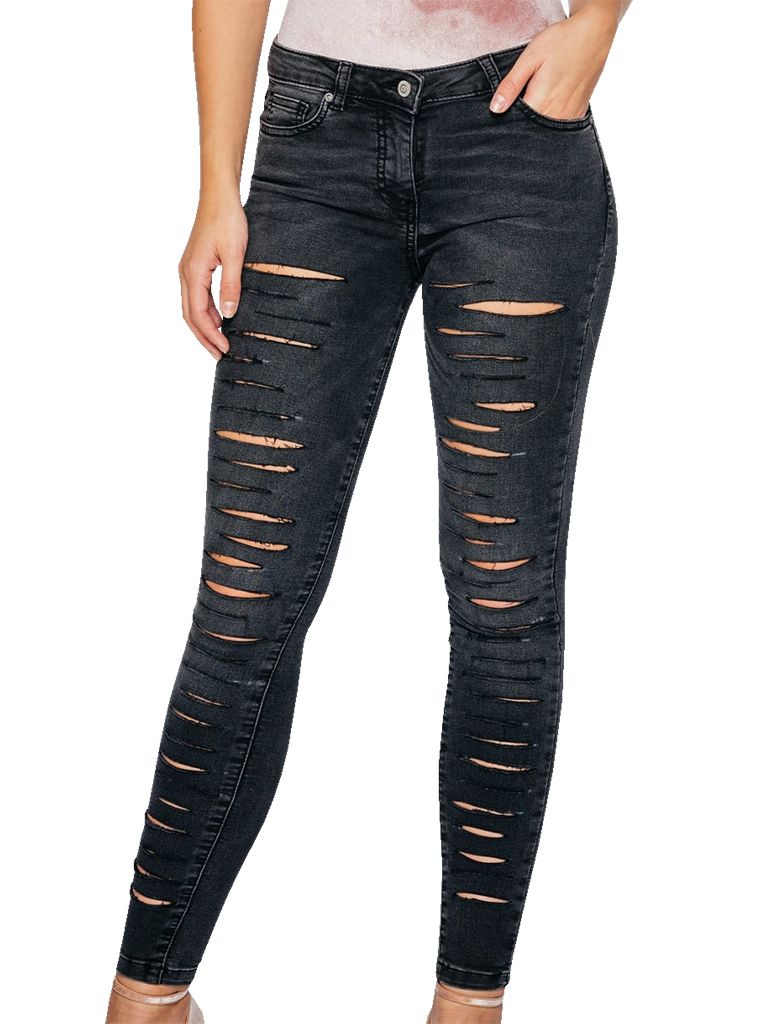 Byg op gavnlig appetit Billige jeans med huller til kvinder - Skal Ses!