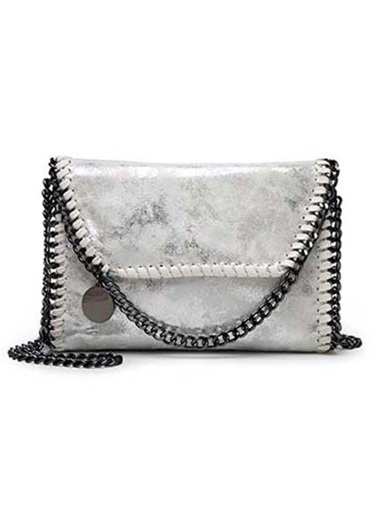 Fordeling Perennial Lil Grå crossbody taske med kæde i lækkert design til kun 299 kr - Se Her!